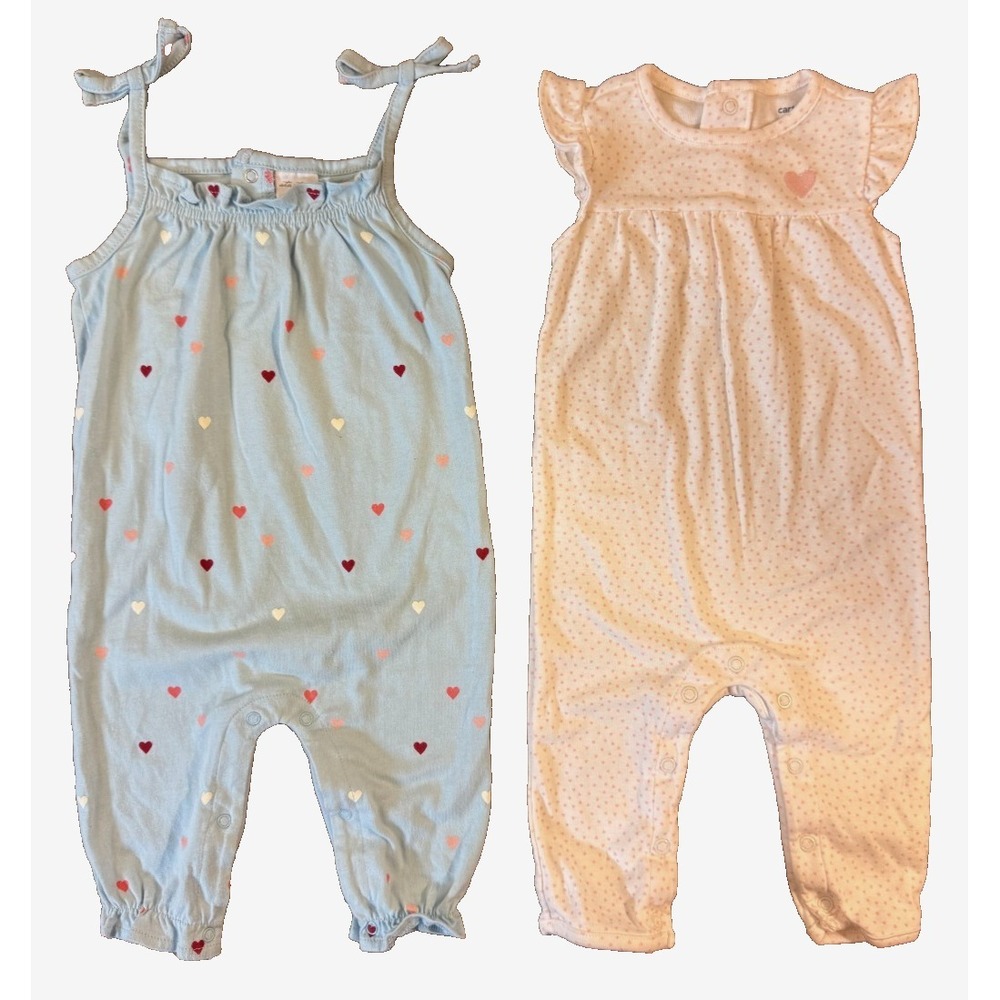 Starting Out Carter's Baby Girl 6 Months Pants Rompers Clothes‎ Lot Coveralls
